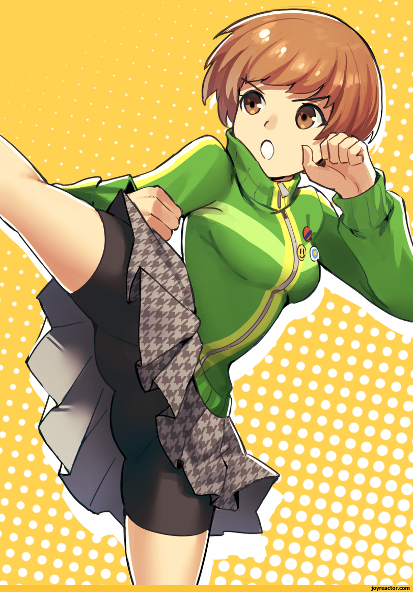 ,Chie Satonaka,persona 4,Persona,Shin Megami Tensei,games,art girl,art,beautiful pictures,Game Art,kuki_tan