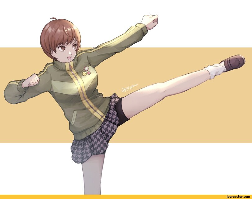 ,Chie Satonaka,persona 4,Persona,Shin Megami Tensei,games,Game Art,pppppknw,anime art,anime,fandoms,artist,Anime Artist,Anime Unsorted