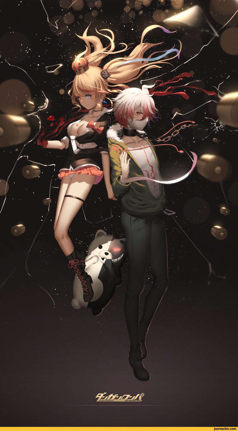 ,Danganronpa,anime,fandoms,super danganronpa 2,hk (hk),anime art,Anime Artist,Junko Enoshima,Monokuma,Danganronpa (vn),Foreign VN,Visual Novels,Anime Unsorted