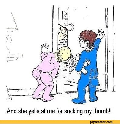 ﻿And she yells at me for sucking my thumb!!,funny pictures,auto