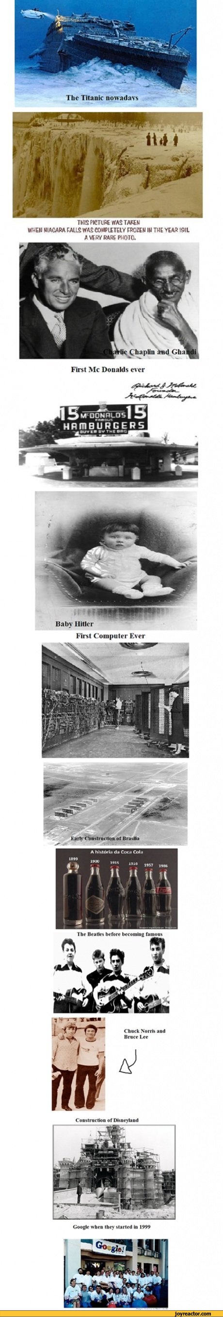 ﻿THISPICTlJtttfASTAttN WWÖJ MIACARA PALLS WAS COMPLETELY PROZEN IM THE YEAÄ 1911 AVtRYRARf PHOTO.
First Mc Donalds ever
A hiUärLi dj Coc j Cd.i UM 1M,
1W **»•	1*7
- -	if»	i,
y n n I
Ihr Hrallrs before bfcomins
.i
cs
Construction
C huck Noritl and Brucr Lm
(iooglf »hm they tlarltd In 1999