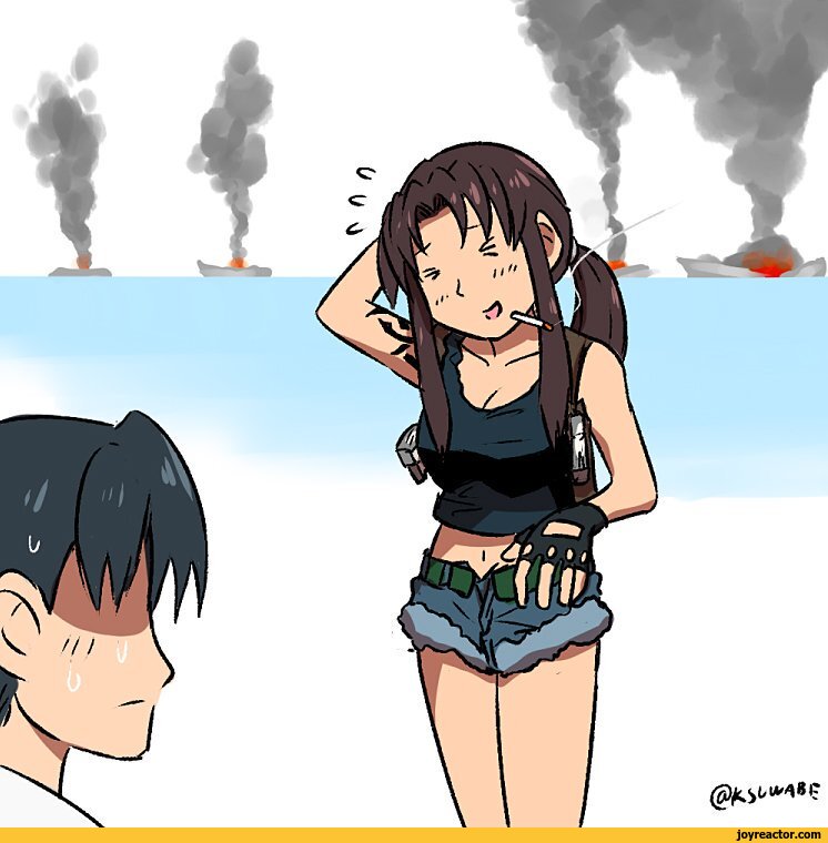 ,revy,black lagoon,anime,fandoms,rock,Anime Unsorted